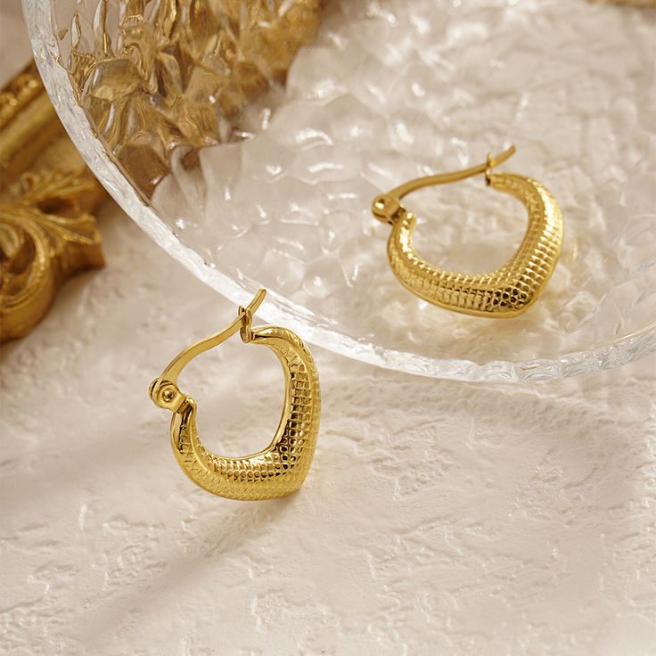 Golden Weave Hoop Earrings