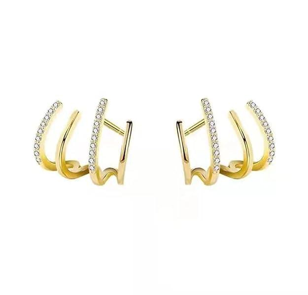 Minimalist Gold Ear Cuffs - SubhagAlankar