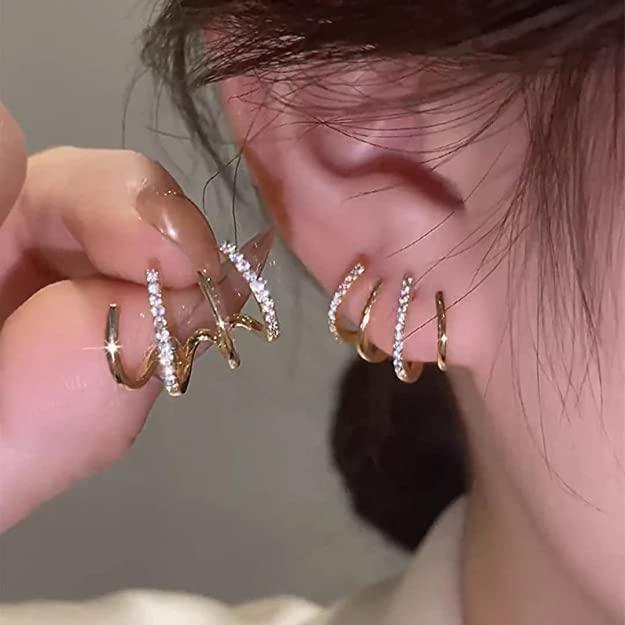 Minimalist Gold Ear Cuffs - SubhagAlankar