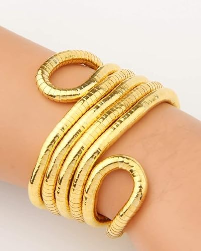 18k Golden Bendable Statement Necklace - SubhagAlankar