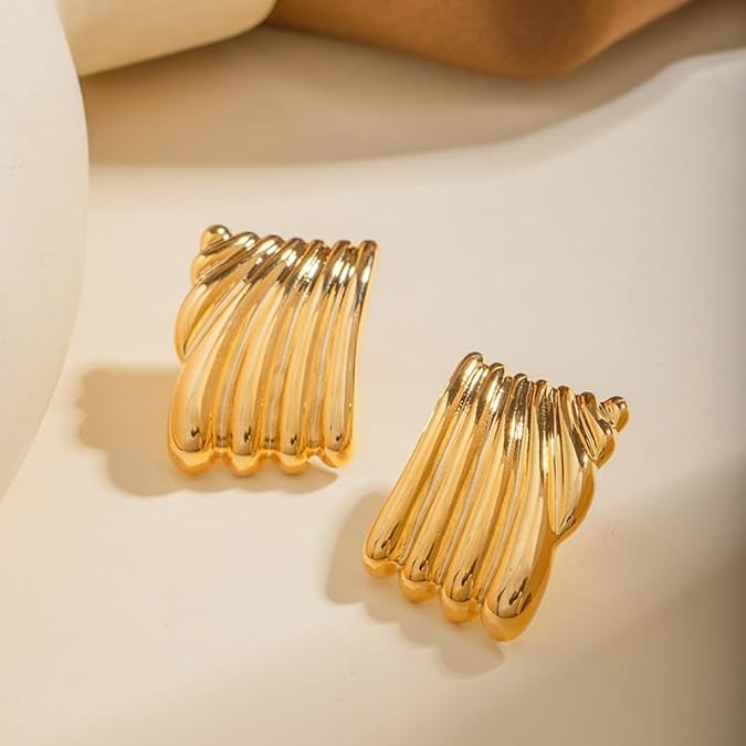 18k Gold Plated Hailey Bieber Earring - SubhagAlankar