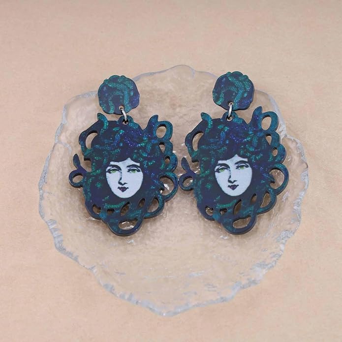Medusa Snake Drop Earrings - SubhagAlankar