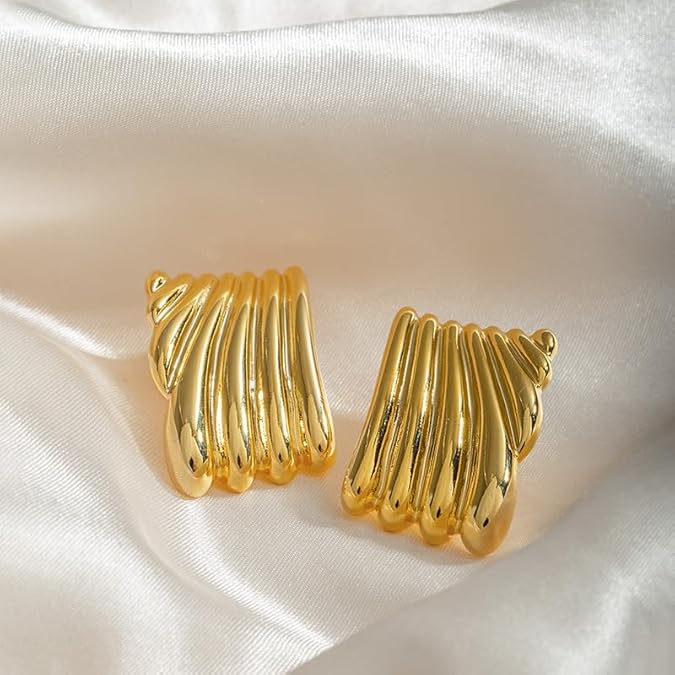 18k Gold Plated Hailey Bieber Earring - SubhagAlankar