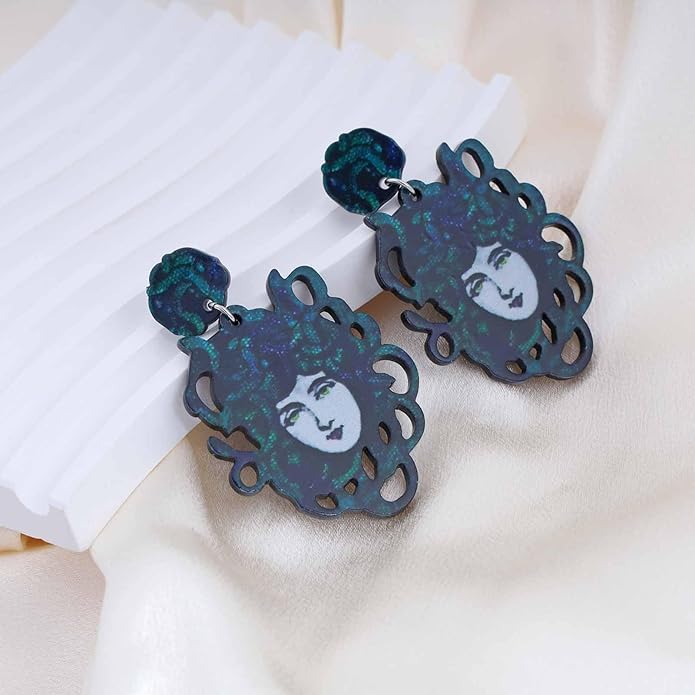 Medusa Snake Drop Earrings - SubhagAlankar