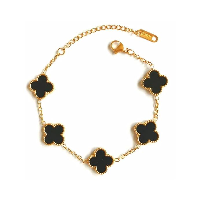 Black Clover Bracelet - SubhagAlankar