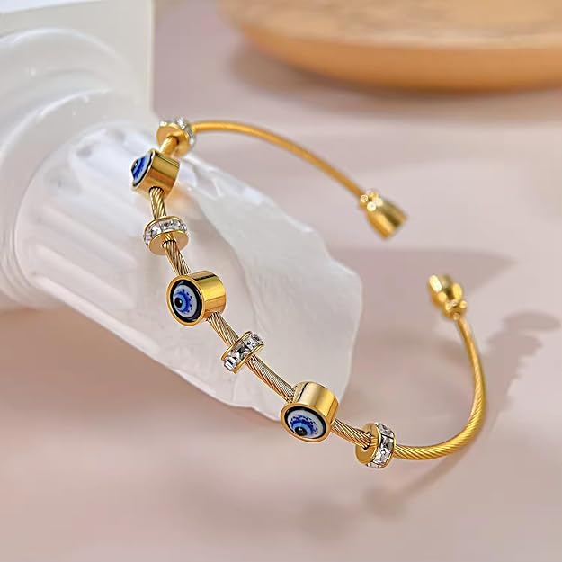 Evil Eye Statement Bracelet - SubhagAlankar