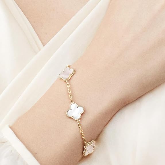 White Clover Bracelet - SubhagAlankar