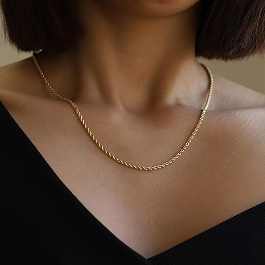 Quasar Rope Chain - 18K Gold Plated - SubhagAlankar