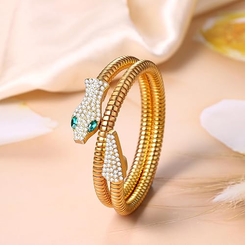 Golden Dainty Serpent Bracelet - SubhagAlankar