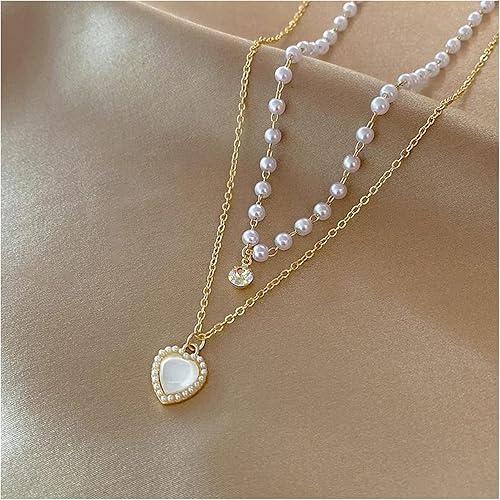 Double Layer Heartfelt Necklace - SubhagAlankar