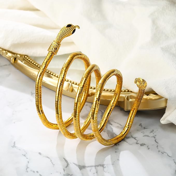 Medusa Serpant Necklace - Golden - SubhagAlankar