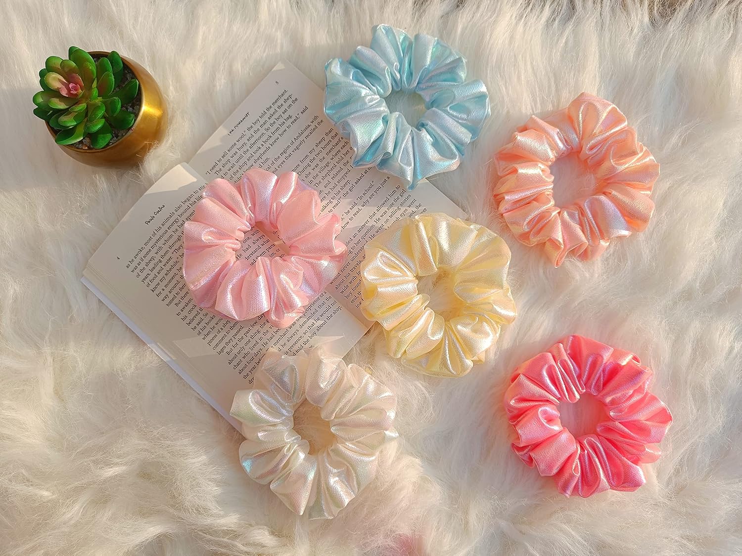 Bubble Gum Scrunchi Random Color (PACK OF 1) - SubhagAlankar