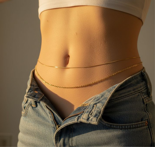 The Sleek Layer Waist Chain - 18k Gold Plated