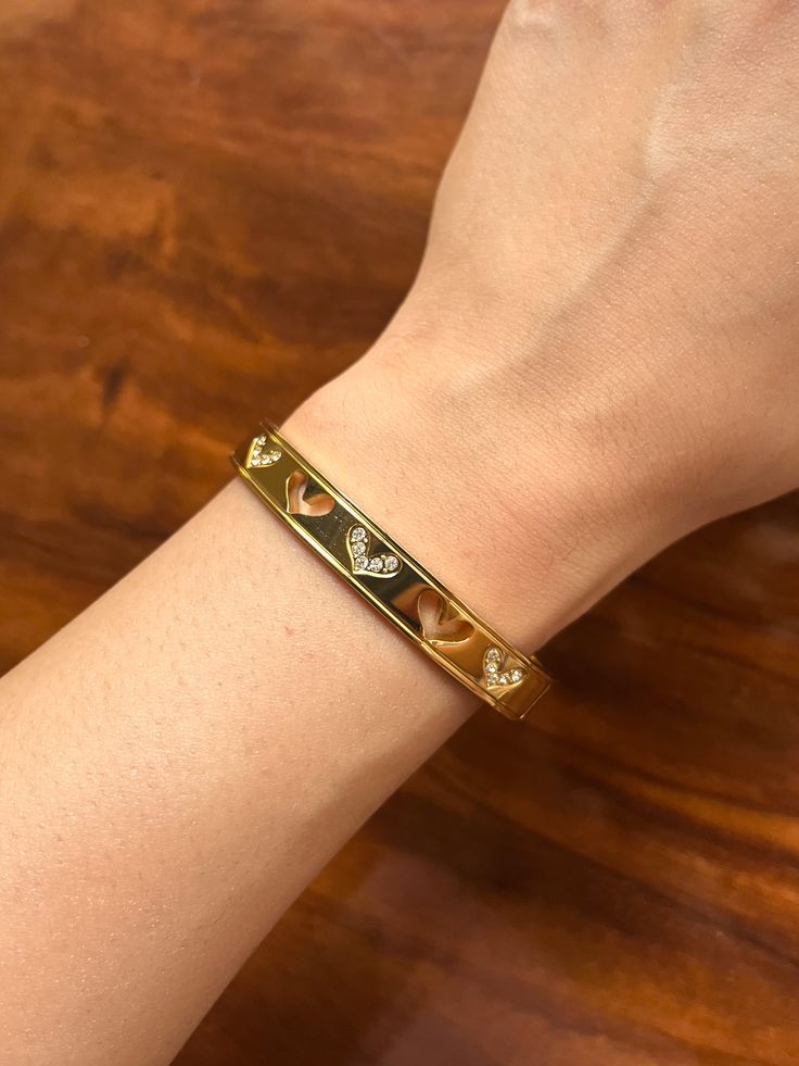 Stone Heart Baby Size/ Thin Wrist Bracelet