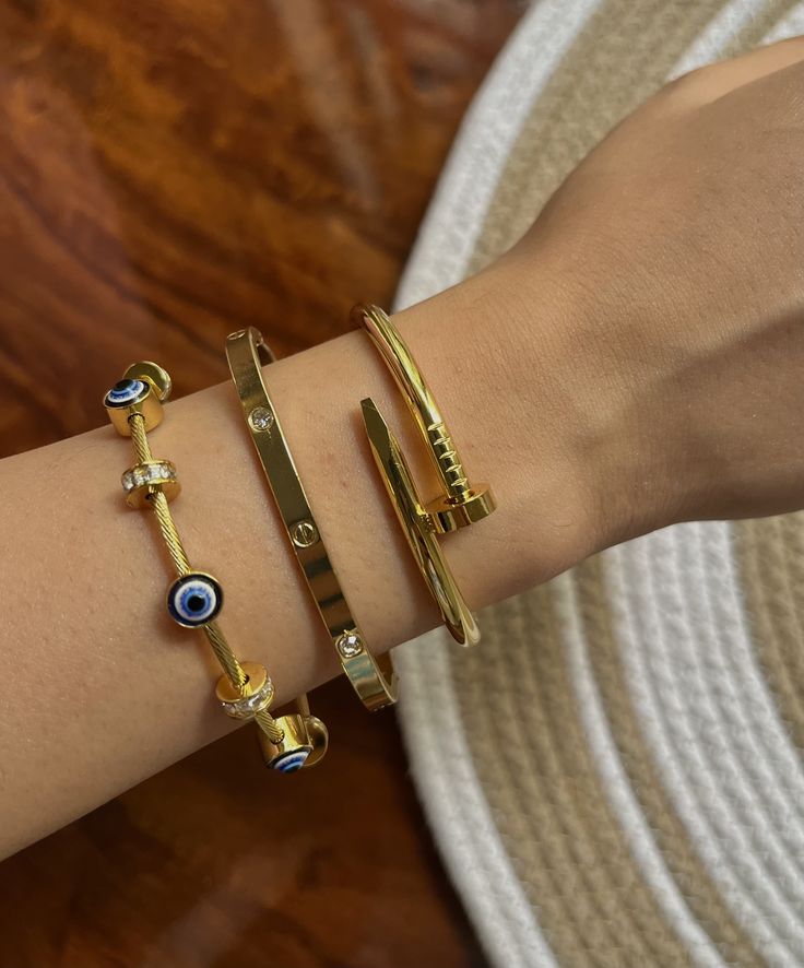 Evil Eye Stack Thin Wrist/Baby Size