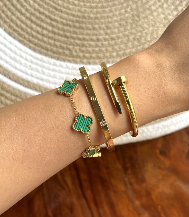 Stella Stack- Green Thin Wrist/Baby Size