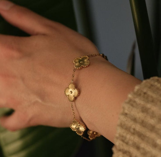 Golden Clover Bracelet