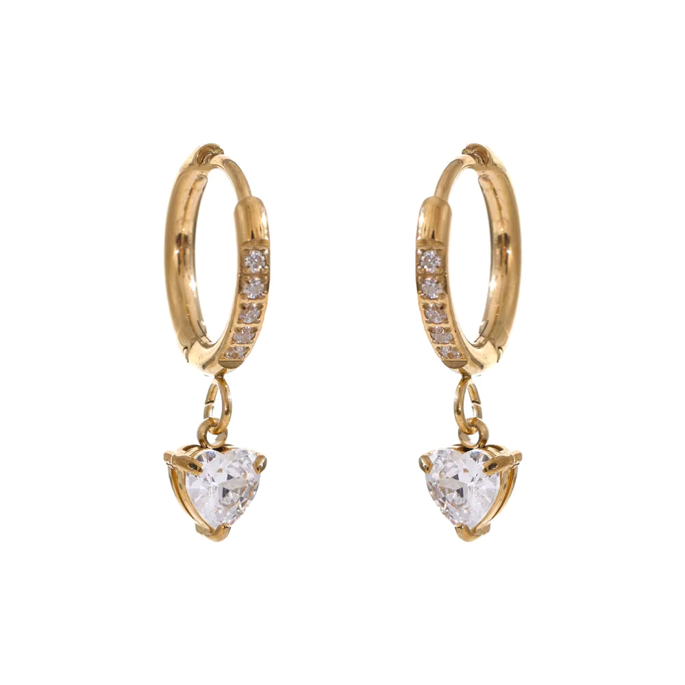 Coeur Huggie - 18k Gold Plated