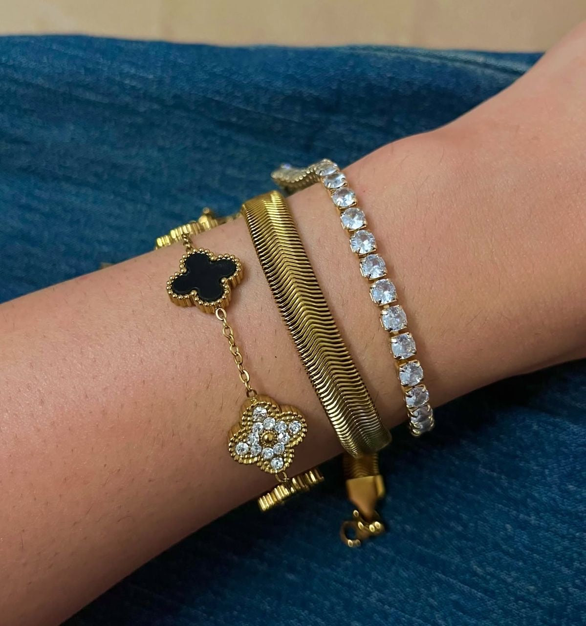 Wrist Goals - Black Glitter