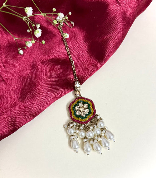 Saanvi Mangtika Earring Set - SubhagAlankar