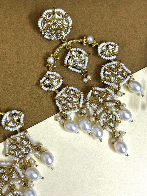 Panash Chandbali Earring - Gold - SubhagAlankar