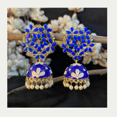 Urvi Stone Meenakari (Dark Blue) - SubhagAlankar
