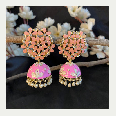 Urvi Stone Meenakari (Pink) - SubhagAlankar