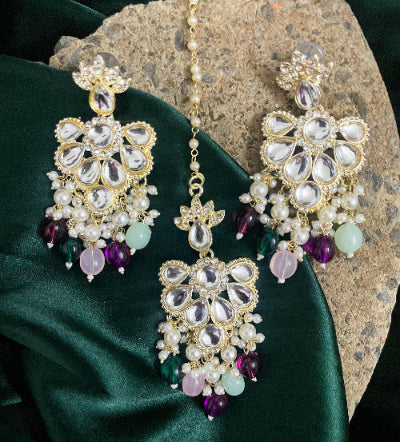Sara Multi Kundan Maangtika - SubhagAlankar