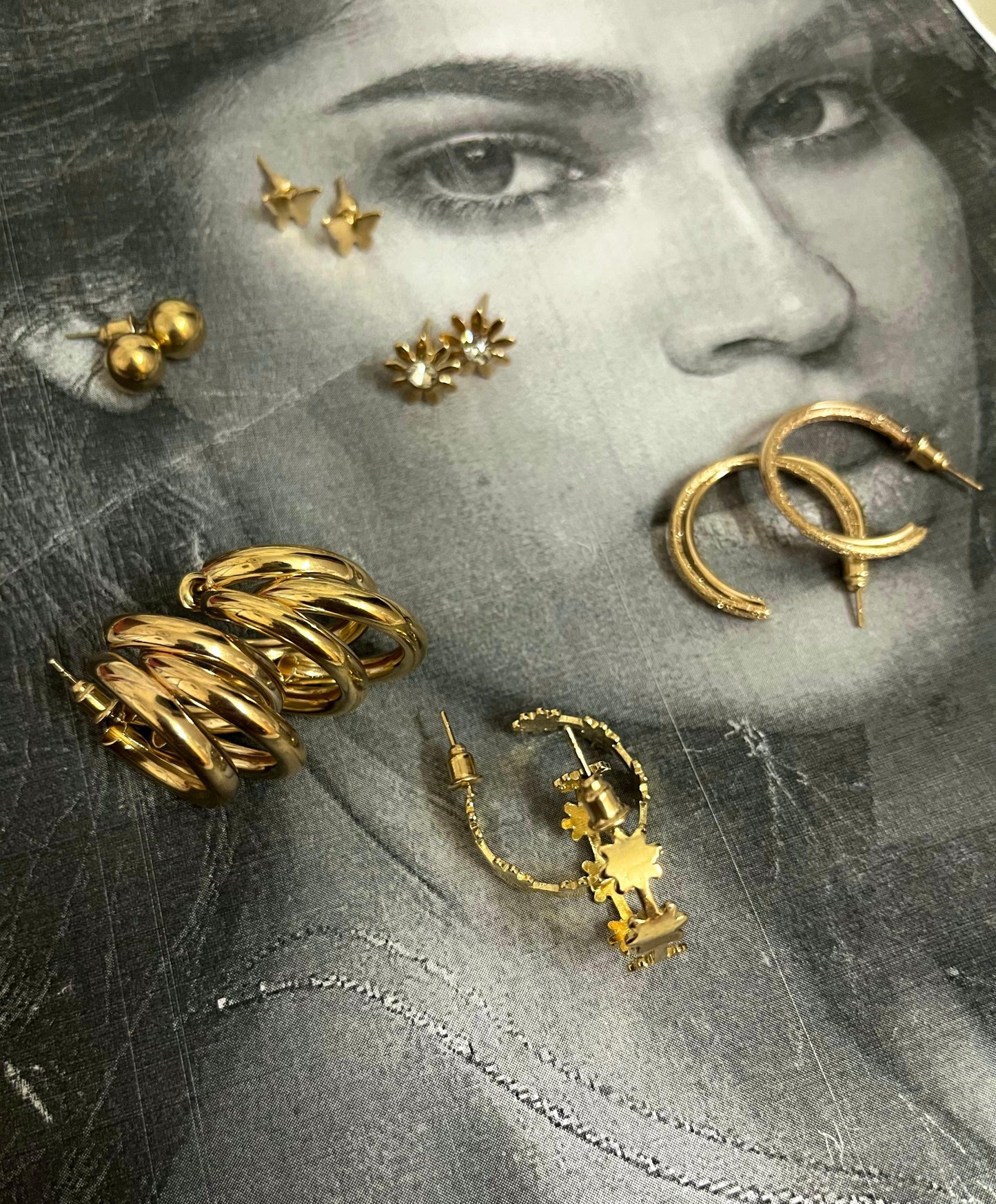 6 Pair Classic Hoops and Studs - SubhagAlankar