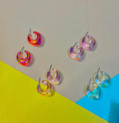Pack of 4 Glowing Resin Hoop - SubhagAlankar