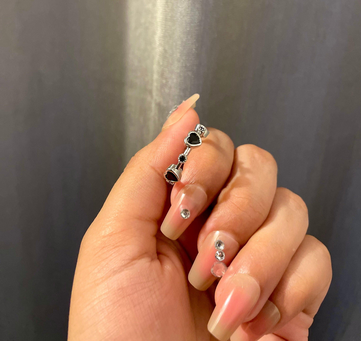 Midnight Hearts Ring - SubhagAlankar