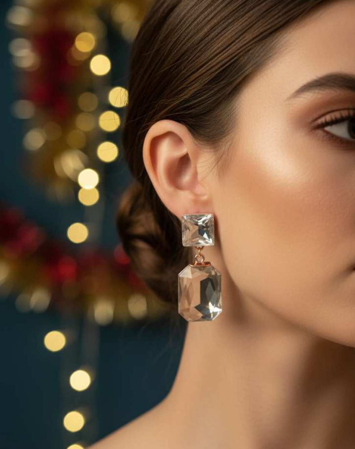 Bottle Crystal Earring