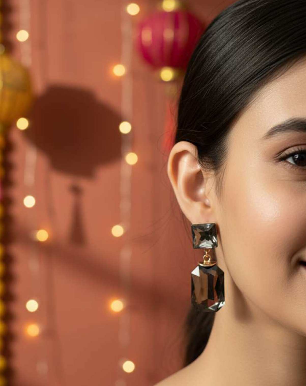 Bottle Crystal Earring
