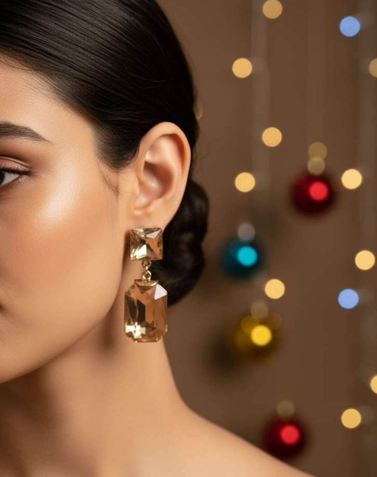 Bottle Crystal Earring