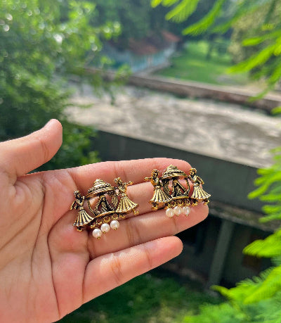 Doli Gold Studs - SubhagAlankar