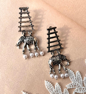 Matanga Silver Chandelier - SubhagAlankar