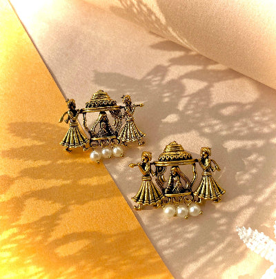 Doli Gold Studs - SubhagAlankar