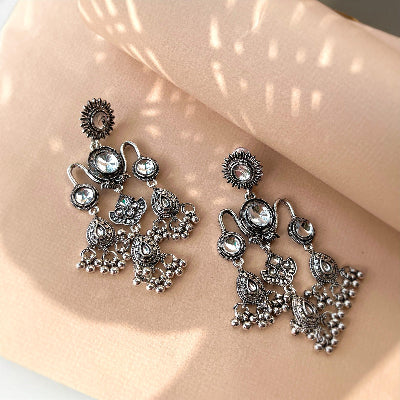 Kaushiki Silver Chandelier - SubhagAlankar