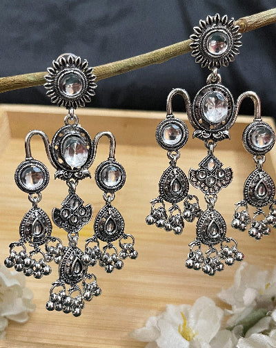 Kaushiki Silver Chandelier - SubhagAlankar