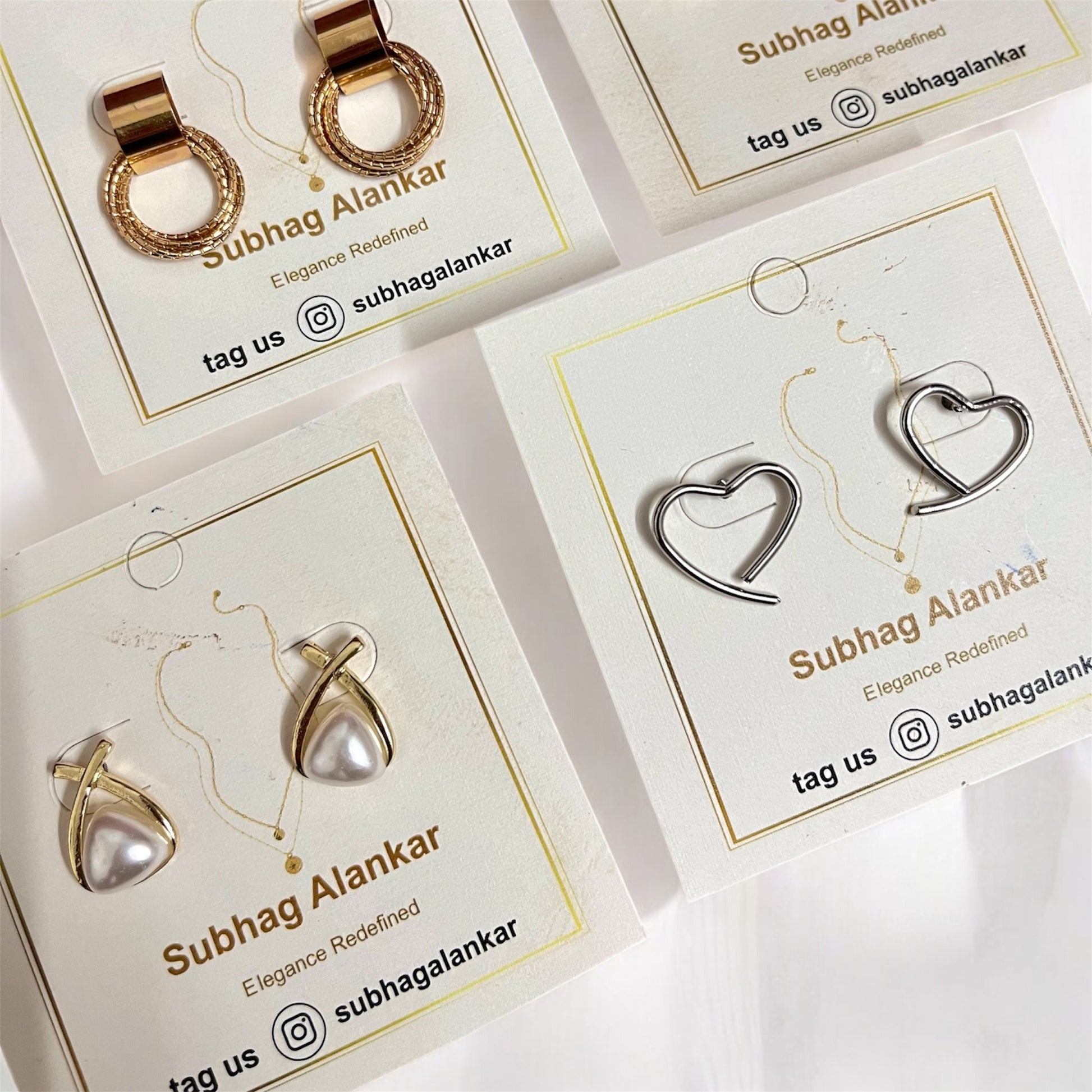 Pookie's 8 Pack - Hamper of 8 Earrings + Free Gift - SubhagAlankar