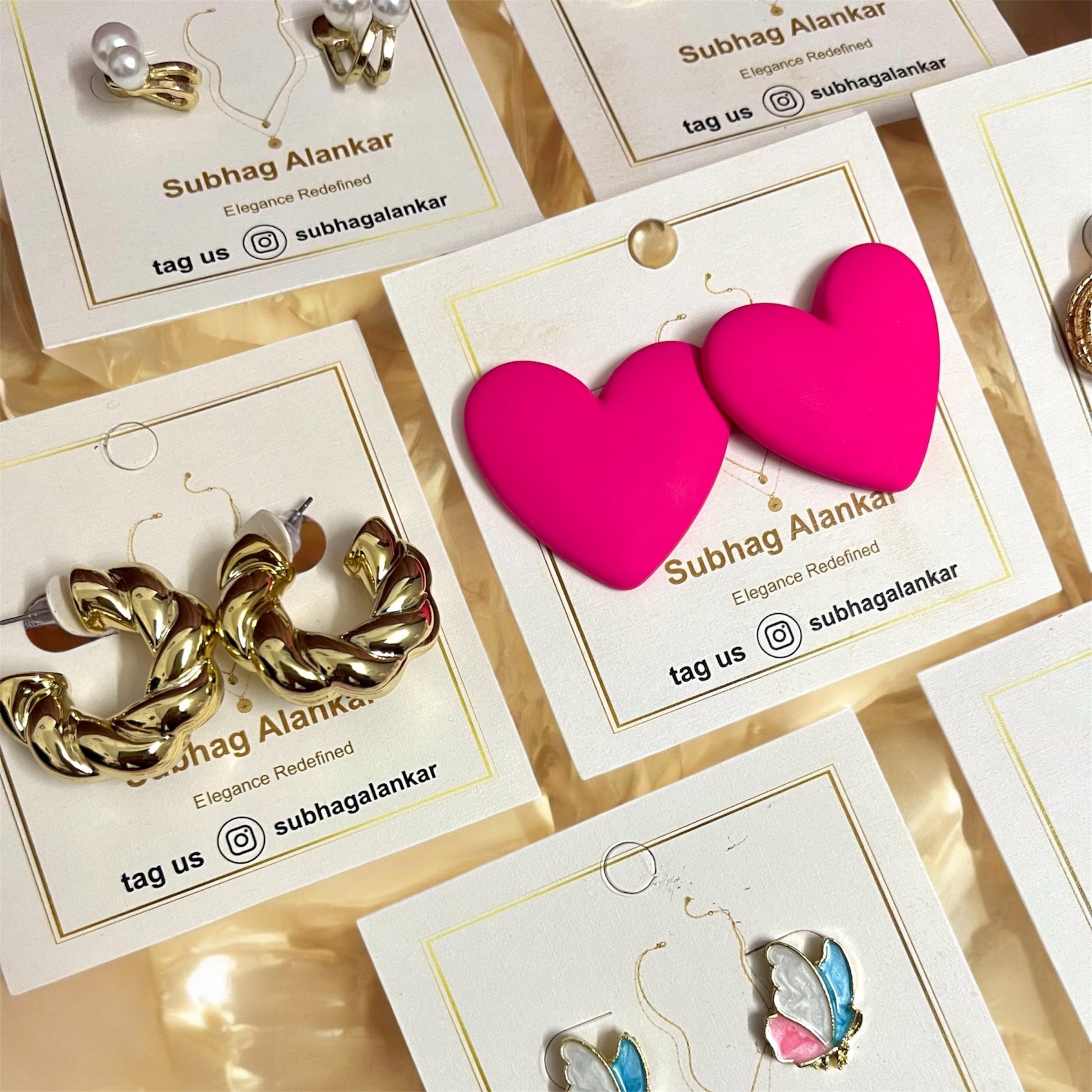 Pookie's 8 Pack - Hamper of 8 Earrings + Free Gift - SubhagAlankar