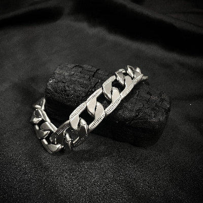 Silver Sentinel Chain bracelet - SubhagAlankar