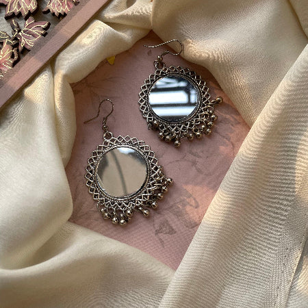 Ghoongroo Mirror Earring - SubhagAlankar