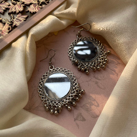 Ghoongroo Mirror Earring - SubhagAlankar