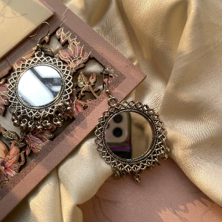 Ghoongroo Mirror Earring - SubhagAlankar
