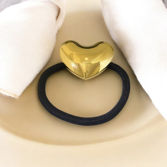 Golden Heart Hair Tie - SubhagAlankar