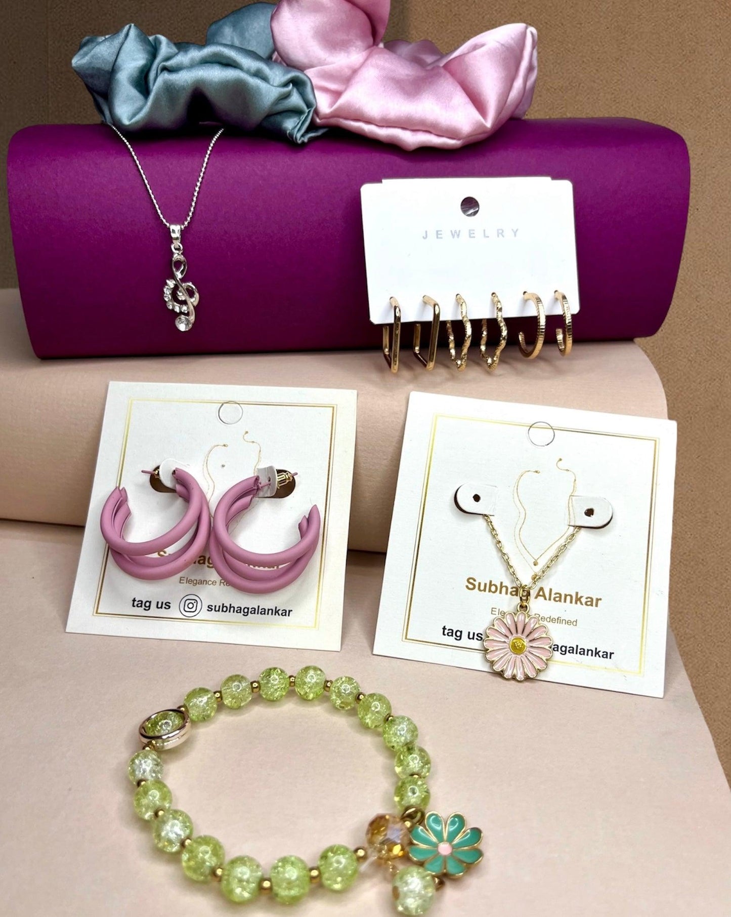 GenZ Jewel Hamper - 9 pieces and 1 free Gift - SubhagAlankar