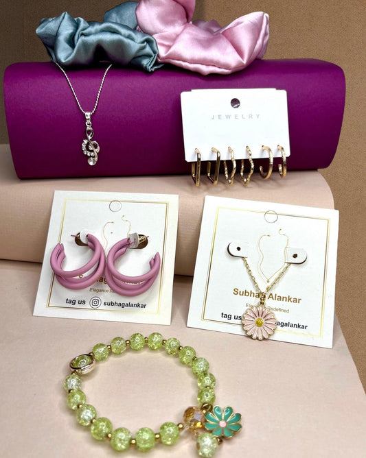 GenZ Jewel Hamper - 9 pieces and 1 free Gift - SubhagAlankar