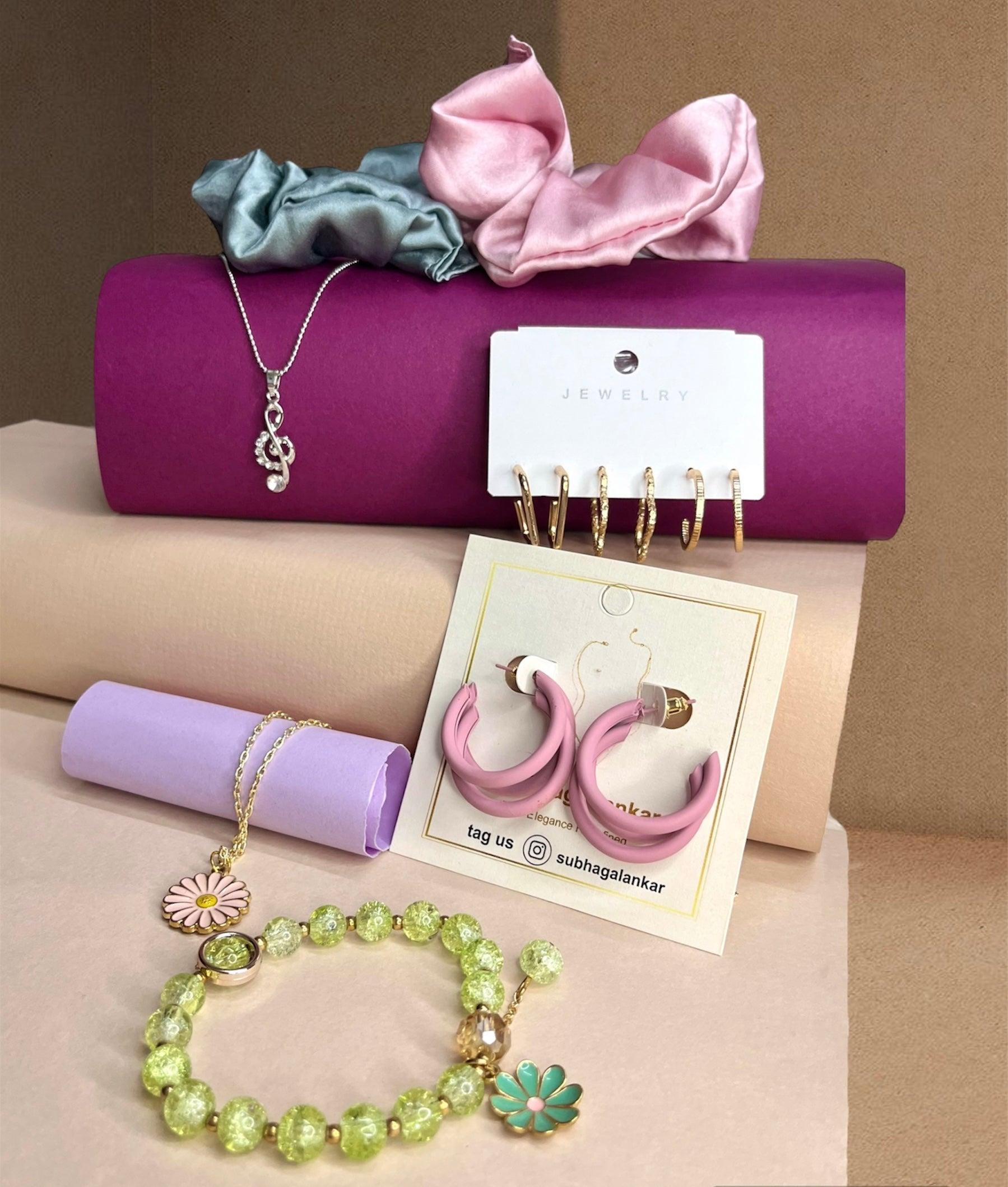 GenZ Jewel Hamper - 9 pieces and 1 free Gift - SubhagAlankar
