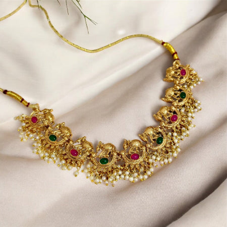 Hathi Temple Jewellery Set - SubhagAlankar